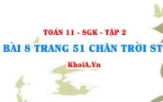 Bài 8 trang 51 Toán 11 Tập 2 Chân trời sáng tạo